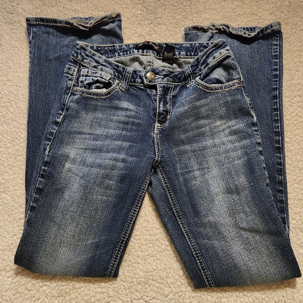 Love Nation Medium Wash Boot Cut Jeans Size 6